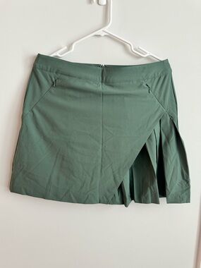 Lady Hagen Olive Green Pleated Wrap Golf Tennis Skort Size 8